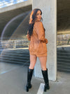 Olivia Satin Blazer & Shorts Set
