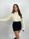 Serena Collared Cable Knit Sweater