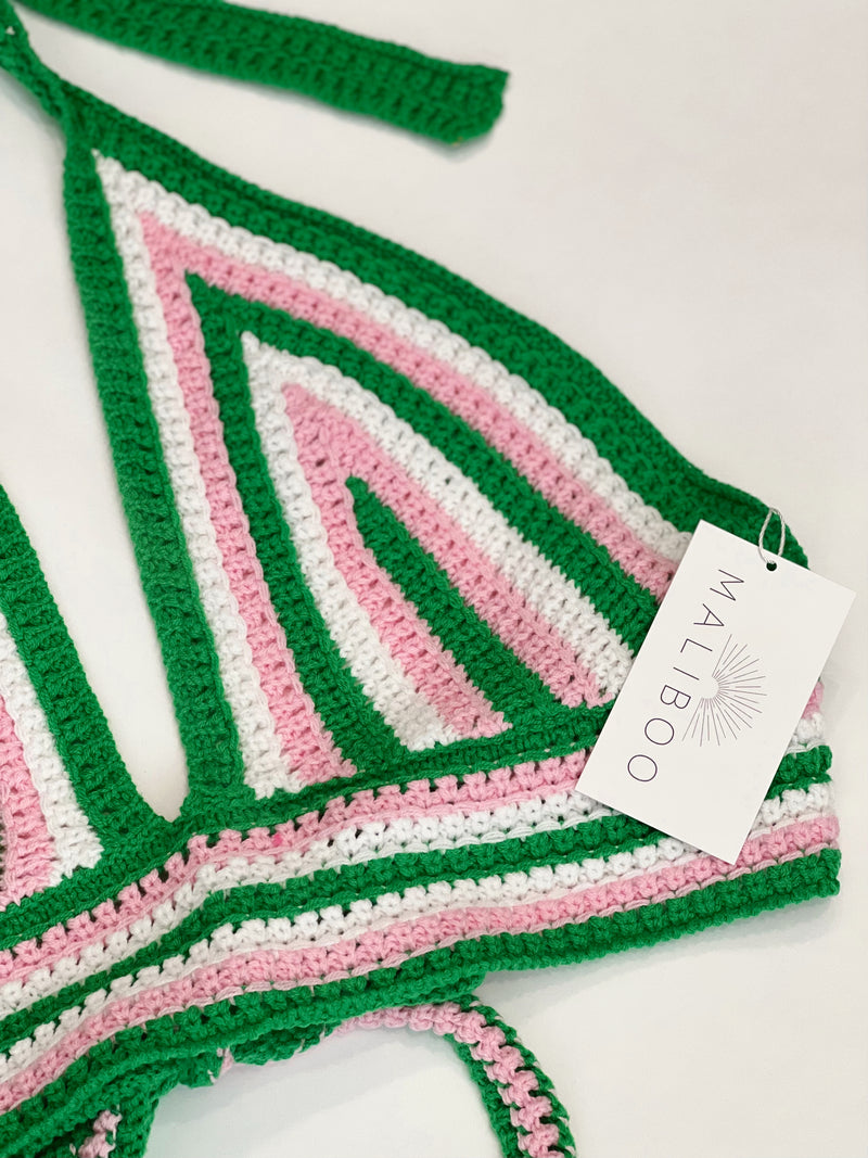 Watermelon Sugar Crochet Knitted Top