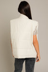 French Vanilla Oversized Puffer Vest